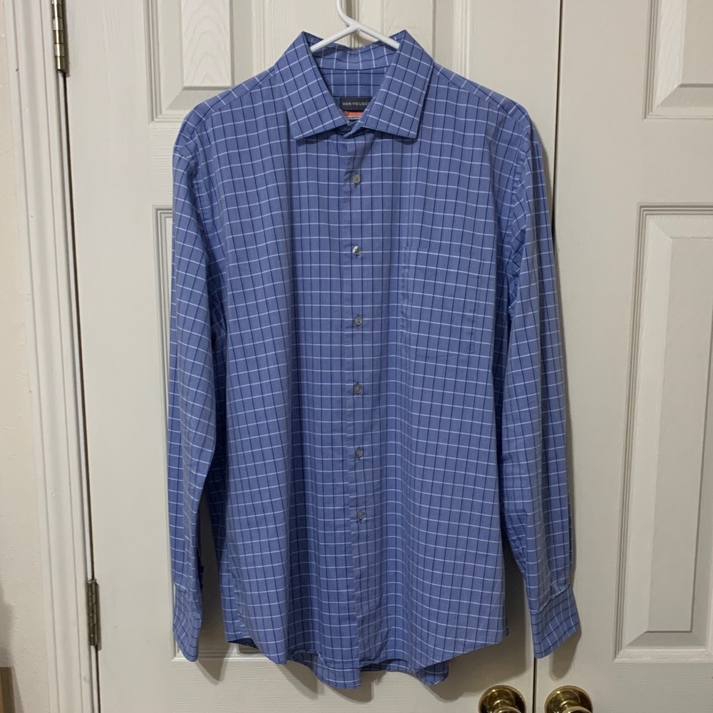 Van Heusen Blue Checkered Shirt
